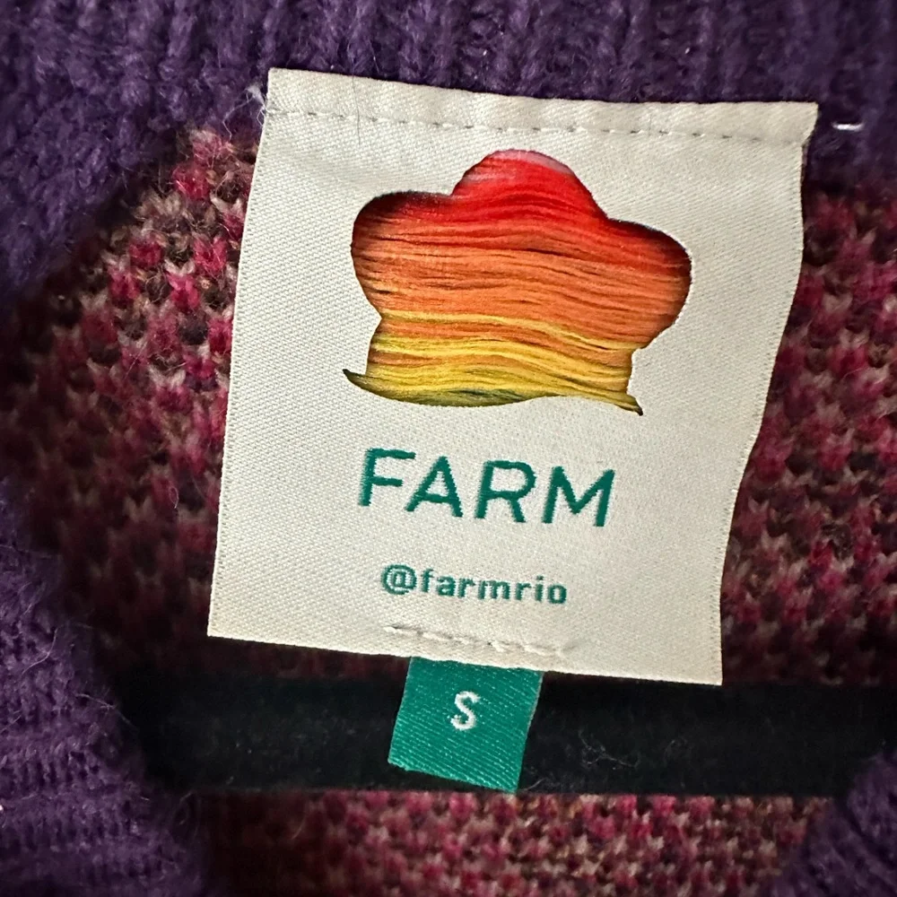 FARM RIO EUC Colorful Geometric Women's Sweater - Picture 4 of 4
